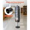 Rotating Magazine & Brochure Display Rack 30 Pockets Portable Floor Stand Metal Newspaper Holder